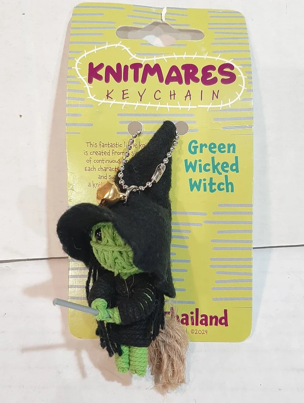 NWT Knitmares Keychain Green Wicked Witch